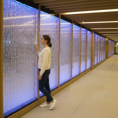 Scheidingswand Plankkast Watermuur Kolom Wanden LED 60x240 Waterwanden Watermuur