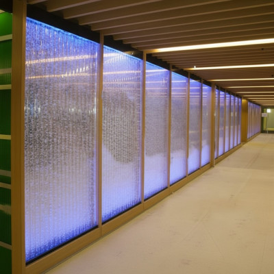 Scheidingswand Plankkast Watermuur Kolom Wanden LED 60x240 Waterwanden Watermuur