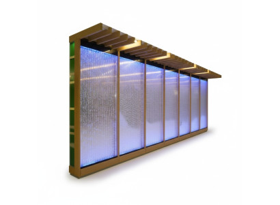 Scheidingswand Plankkast Watermuur Kolom Wanden LED 60x240 Waterwanden Watermuur