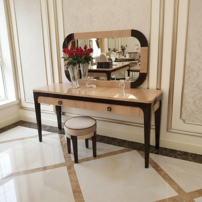 Tafel console spiegel dressoir kaptafel slaapkamer krukje set