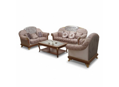 Sofa set 3-zits set designbank bekleding banken bank nieuw 3-delig.