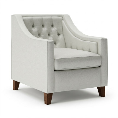 Stoel 1x Eetkamer Gestoffeerde fauteuil Tv-lounge Textiele zits Sessel Chesterfield