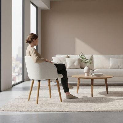 Ontwerpstoelen Stoel Zit Praktijk Eetkamer Textiel Stof Bekleding Wachtkamer Kantoor