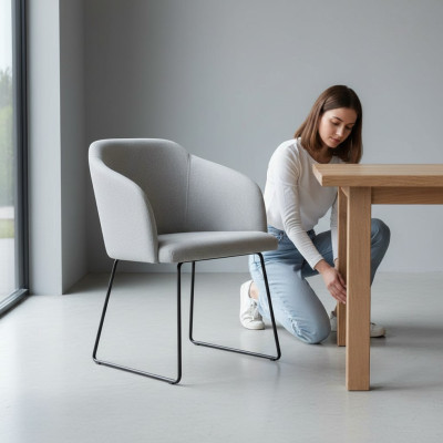 Stoel 4x Eetkamer Tv Lounge Club Textiel Zit Fauteuil Set Nieuw
