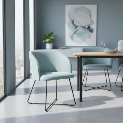 Stoel 4x fauteuil eetkamer lounge textiel zit set nieuw club tv-stoel met bekleding