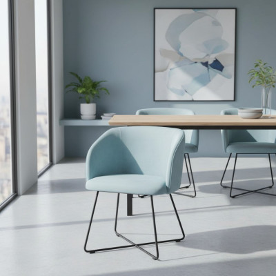 Stoel 8x Eetkamer Gestoffeerde Stoel TV Lounge Textiel Zit Fauteuil Set Nieuw