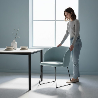 Ontwerp Wachtkamerstoel Zit Praktijk Eetkamerstoelen Textielstof Bekleding