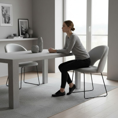 Ontwerp Wachtkamerstoel Zit Praktijk Eetkamer Stoelen Stof Textiel Bekleding