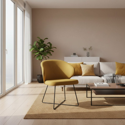 Stoel 6x Eetkamer Gestoffeerde Stoel TV Lounge Textiel Zit Fauteuil Set Nieuw