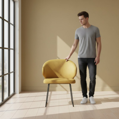 Moderne fauteuilgroep 8 stoelen set bekleding armleuning design