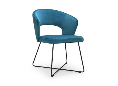Stoel 4x eetkamer gestoffeerde stoel tv-lounge club zit textiel fauteuil set