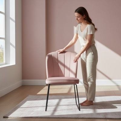 Stoel 8x eetkamer gestoffeerde stoel televisie lounge club textiel zit fauteuil set nieuw