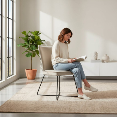 Stoel 8x Eetkamer Gestoffeerde fauteuil TV Lounge Zit Fauteuil Set Nieuw Club Textiel