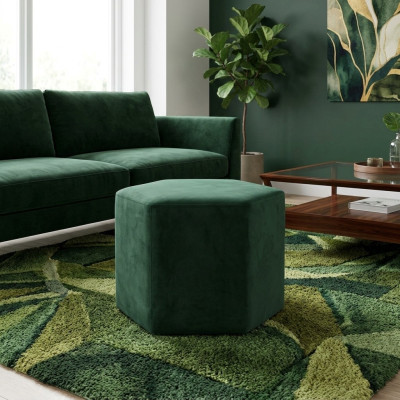 Zitkruk Kruk Poef Poef Zitpoef Textiel Stof Voetenbank Poef Ottomaans Fluweel