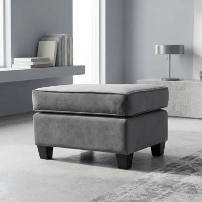 Zitpoef Krukje Poef Poef Zitpoef Voetenbank Ottoman Fluweel 75x53cm