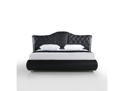 Chesterfield bed Design Klassieke bedden Dubbel lederen gestoffeerde slaapkamer.