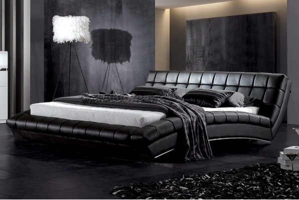 Bedden Bedden Bekleding Dubbel Huwelijk Luxe Leder Moderne Designer Slaapkamer