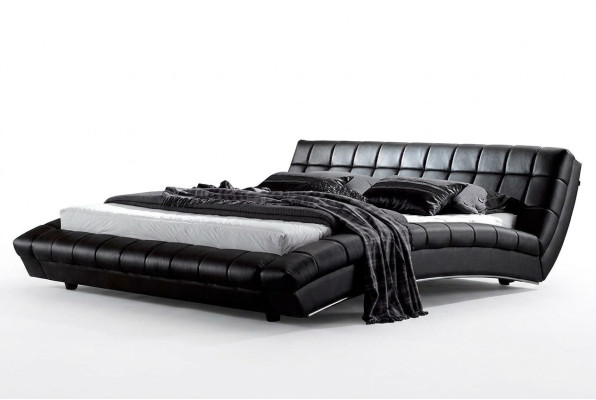 Bedden Bedden Bekleding Dubbel Huwelijk Luxe Leder Moderne Designer Slaapkamer