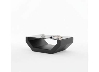 Edele luxe salontafels glas design salontafel bank bijzettafel leren tafels