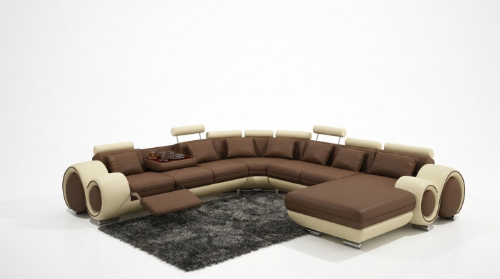 Bankstellen U-vorm Bank Bankbekleding Woonlandschap Ontwerp Hoekbank