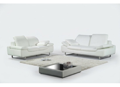 Bankstel bankstel leren bank bank zitgroep bankstel 3-delig fauteuil