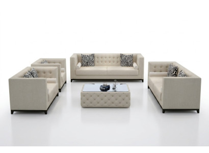 Sofaset bankstel Set Ontwerp Banken Bekleding Bankstellen Leer 3 2-zitplaatsen
