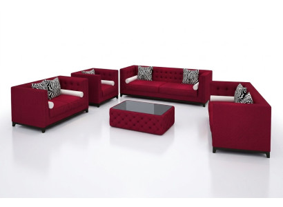 Sofaset leren bank bankbank bankbank zitbank set stoffering bank 3-delige fauteuil