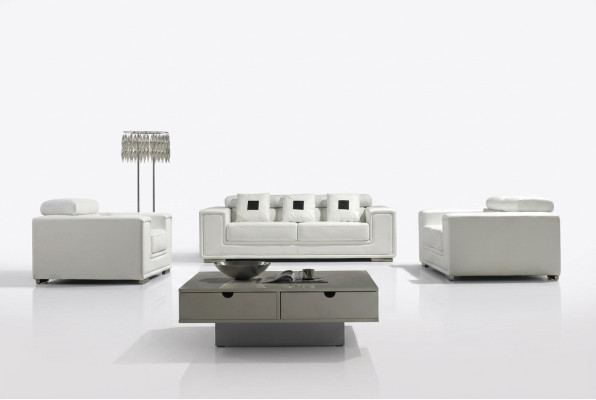 Set van 3-zits Lederen Bankstel Bankstel Bankstel Bankstel Bankstel Designerbank Nieuw