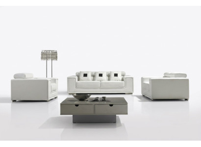 Set van 3-zits Lederen Bankstel Bankstel Bankstel Bankstel Bankstel Designerbank Nieuw