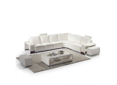 Complete bankstel Moderne set Hoekbank + Voetenbank + Salontafel