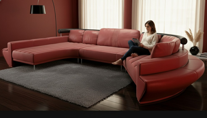 Ronde bank Bank Bekleding Ronde bankstellen Woonlandschap Hoekbank Hoekbankstel