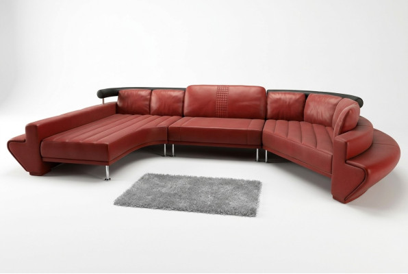 Ronde bank Bank Bekleding Ronde bankstellen Woonlandschap Hoekbank Hoekbankstel