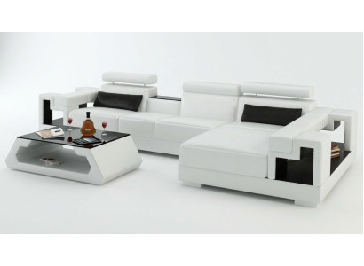 L Vorm bank bank stoffering set woonlandschap ontwerp hoekbank leer