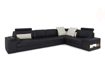 Leren bank Bank Moderne bekleding Leer Ontwerp Hoekbank Bank Textiel