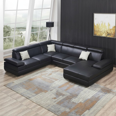Moderne bank hoekbank U-vorm Bekleed hoekbank Designer zitmeubels Bankstellen