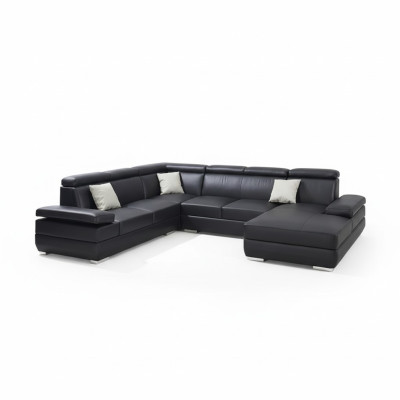 Moderne bank hoekbank U-vorm Bekleed hoekbank Designer zitmeubels Bankstellen