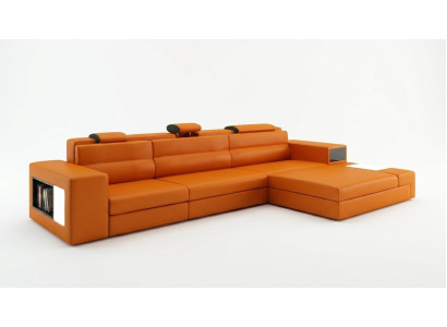 Ontwerpersbank bankstelsel hoekbank met voetenbank woonlandschap bekleding