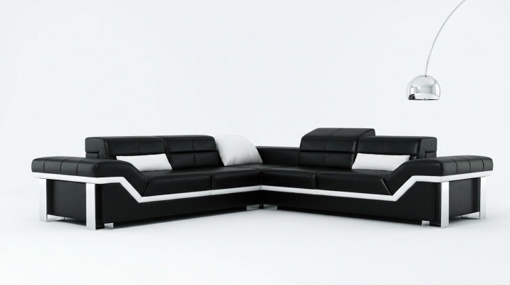 Leren hoekbank L-vorm bank woonlandschap hoekbank set ontwerp decor modern  Leren hoekbank L-vorm bank woonlandschap hoekbank set ontwerp decor modern.
