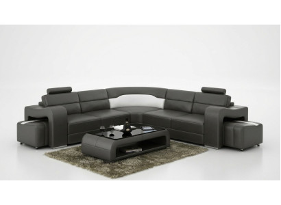 Hoekbank Bank Bank Bankstel Leren Hoekbank  Sofas Decoratie Set