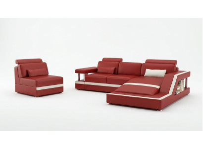Hoekbank Bankstel Bank Hoek Bekleding Voetenbank Set Compleet Fauteuil Bank
