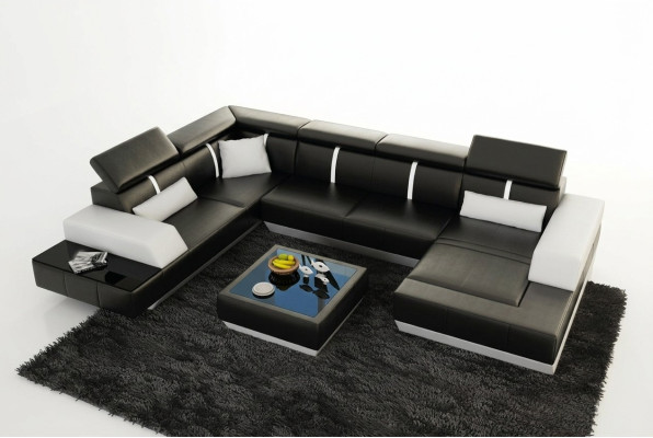 Bank woonlandschap U vorm hoekbank bankstelsel bekleding U vorm