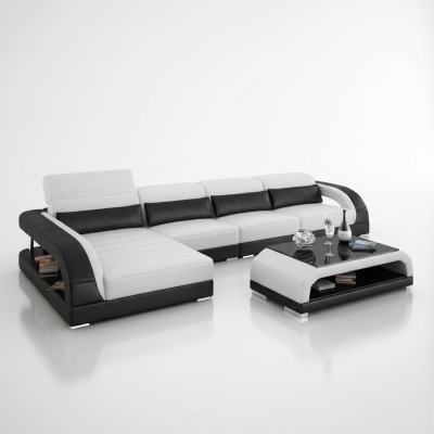 Exclusieve woonkamerbank poster set L-vorm banken sofa