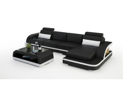 Leren hoekbank L-vorm bank woonlandschap hoekbank decor set design modern  Leren hoekbank L-vorm bank woonlandschap hoekbank decor set design modern
