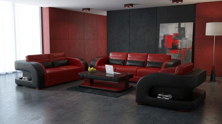 Bank Bankstel 3+1+1 Zits Set Ontwerp Bekleding Bankstellen Bank Modern