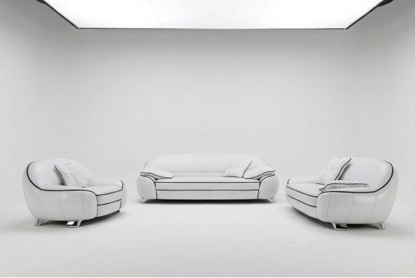 Leren bank Bank Bankstel 3+2-zits sets Design Modern Sofa