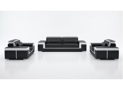 Bankstel 3+1+1 bankstel zitgroep set design gestoffeerde banken bank modern