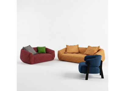 Bankstel Bankstel 3+2+1 Zitter Set Design Beklede Banken Bank Modern