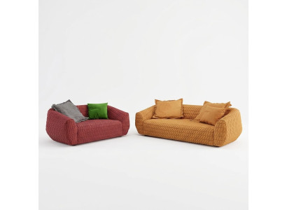 Luxe bankstel van textiel gestoffeerde bankstellen bank woonkamer 3+2 set.