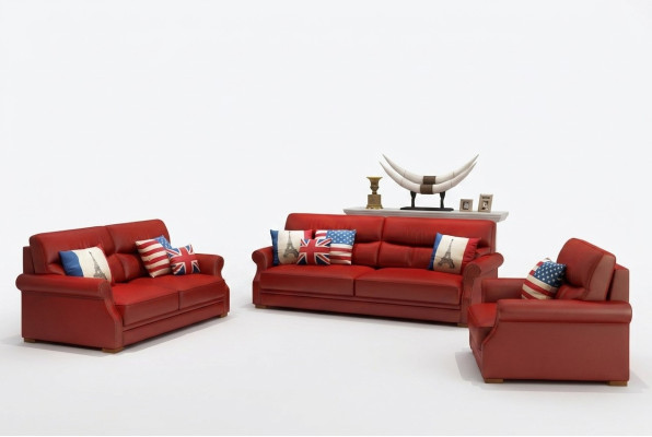 Leren bank bankstel woonlandschap 3+2 zits set Moderne bankstellen
