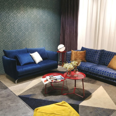 Ontwerp bekleding luxe zitbank bank van textielbank 2 zits nieuw
